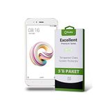 KZY İLETİŞİM Xiaomi Mi 5x ile uyumlu Temperli Ekran Koruyucu Kırılmaz Cam Ekonomik 5'li Paket