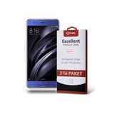KZY İLETİŞİM Xiaomi Mi 6 ile uyumlu Temperli Ekran Koruyucu Kırılmaz Cam Ekonomik 3'lü Paket