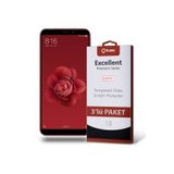 KZY İLETİŞİM Xiaomi Mi 6x ile uyumlu Temperli Ekran Koruyucu Kırılmaz Cam Ekonomik 3'lü Paket