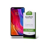 KZY İLETİŞİM Xiaomi Mi 8 ile uyumlu Temperli Ekran Koruyucu Kırılmaz Cam Ekonomik 5'li Paket