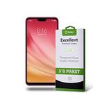 KZY İLETİŞİM Xiaomi Mi 8 Lite ile uyumlu Temperli Ekran Koruyucu Kırılmaz Cam Ekonomik 5'li Paket