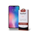 KZY İLETİŞİM Xiaomi Mi 9 ile uyumlu Temperli Ekran Koruyucu Kırılmaz Cam Ekonomik 3'lü Paket