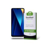 KZY İletişim Xiaomi Poco C65 Uyumlu Temperli Ekran Koruyucu Kırılmaz Cam Ekonomik 5'li Paket
