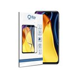 KZY İLETİŞİM Xiaomi Poco M3 Pro ile uyumlu Tam Kaplayan Fiber Nano Ekran Koruyucu Cam