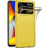 KZY İletişim Xiaomi Poco M4 Pro 4G ile Uyumlu Kapak 1mm Süper Silikon Şeffaf Kılıf