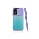 Kzy İletişim Xiaomi Poco M4 Pro ile Uyumlu Kapak Lensi Açılır Kapanır Kamera Korumalı Kılıf - Lila