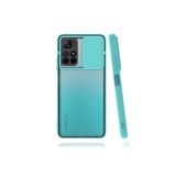Kzy İletişim Xiaomi Poco M4 Pro ile Uyumlu Kapak Lensi Açılır Kapanır Kamera Korumalı Kılıf - Turkuaz