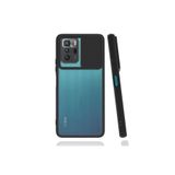 Kzy İletişim Xiaomi POCO X3 GT ile Uyumlu Kapak Lensi Açılır Kapanır Kamera Korumalı Silikon Kılıf - Siyah