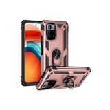 KZY İletişim Xiaomi Poco X3 GT ile Uyumlu Kapak Military Yüzüklü Stantlı Panzer Tank Kılıf - Rose Gold