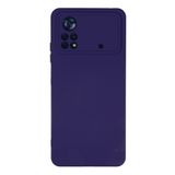 KZY İletişim Xiaomi Poco X4 Pro 5G ile uyumlu Kapak İçi Kadife Kamera Korumalı Lansman Silikon Kılıf - Mor