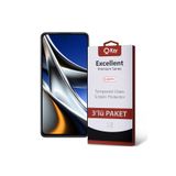 KZY İLETİŞİM Xiaomi Poco X4 Pro ile uyumlu Temperli Ekran Koruyucu Kırılmaz Cam Ekonomik 3'lü Paket