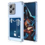 KZY İLETİŞİM Xiaomi Poco X5 Pro Kapak Kamera Korumalı Kartlıklı Darbe Emici Özellikli Şeffaf Silikon Kılıf