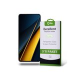 KZY İletişim Xiaomi Poco X6 Pro ile Uyumlu Temperli Ekran Koruyucu Kırılmaz Cam Ekonomik 5'li Paket