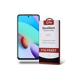 KZY İLETİŞİM Xiaomi Redmi 10 ile uyumlu Temperli Ekran Koruyucu Kırılmaz Cam Ekonomik 3'lü Paket