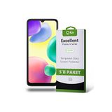 KZY İLETİŞİM Xiaomi Redmi 10A ile Uyumlu Temperli Ekran Koruyucu Kırılmaz Cam Ekonomik 5'li Paket