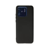 KZY İletişim Xiaomi Redmi 10C ile Uyumlu Kapak Mat Siyah Yumuşak Silikon Kılıf