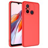 KZY İletişim Xiaomi Redmi 12C ile Uyumlu Kapak Kamera Korumalı Içi Kadife Lansman Silikon Kılıf - Kırmızı