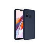 KZY İletişim Xiaomi Redmi 12C ile Uyumlu Kapak Kamera Korumalı Içi Kadife Lansman Silikon Kılıf - Lacivert