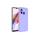 KZY İletişim Xiaomi Redmi 12C ile Uyumlu Kapak Kamera Korumalı Içi Kadife Lansman Silikon Kılıf - Lila