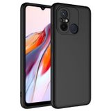 KZY İletişim Xiaomi Redmi 12C ile Uyumlu Kapak Kamera Korumalı Içi Kadife Lansman Silikon Kılıf - Siyah
