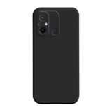 KZY İletişim Xiaomi Redmi 12C ile Uyumlu Kapak Mat Siyah Yumuşak Silikon Kılıf