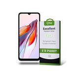 KZY İLETİŞİM Xiaomi Redmi 12C ile Uyumlu Temperli Ekran Koruyucu Kırılmaz Cam Ekonomik 5'li Paket