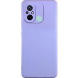 KZY İletişim Xiaomi Redmi 12C Kapak İçi Kadife Kamera Korumalı Lansman Silikon Kılıf - Lila