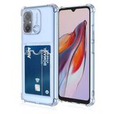 KZY İLETİŞİM Xiaomi Redmi 12C Kapak Kamera Korumalı Kartlıklı Darbe Emici Özellikli Şeffaf Silikon Kılıf
