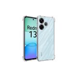 KZY İletişim Xiaomi Redmi 13 ile Uyumlu Kapak ile Uyumlu Kamera Korumalı Airbag Antishock Köşe Korumalı Şeffaf Silikon Kılıf