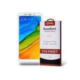 KZY İLETİŞİM Xiaomi Redmi 5 Plus ile uyumlu Temperli Ekran Koruyucu Kırılmaz Cam Ekonomik 3'lü Paket