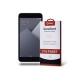 KZY İLETİŞİM Xiaomi Redmi 5A ile uyumlu Temperli Ekran Koruyucu Kırılmaz Cam Ekonomik 3'lü Paket
