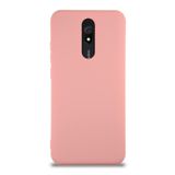 KZY İletişim Xiaomi Redmi 8 ile Uyumlu Kapak İçi Kadife Lansman Silikon Kılıf - Pembe