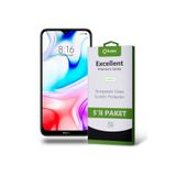 KZY İLETİŞİM Xiaomi Redmi 8 ile uyumlu Temperli Ekran Koruyucu Kırılmaz Cam Ekonomik 5'li Paket