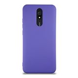 KZY İletişim Xiaomi Redmi 8A ile Uyumlu Kapak ile Uyumlu İçi Kadife Lansman Silikon Kılıf - Mor