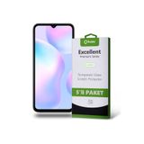 KZY İLETİŞİM Xiaomi Redmi 9A ile uyumlu Temperli Ekran Koruyucu Kırılmaz Cam Ekonomik 5'li Paket