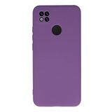 KZY İletişim Xiaomi Redmi 9C ile Uyumlu Kapak Kamera Korumalı Içi Kadife Lansman Silikon Kılıf - Mor