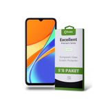 KZY İLETİŞİM Xiaomi Redmi 9C ile uyumlu Temperli Ekran Koruyucu Kırılmaz Cam Ekonomik 5'li Paket