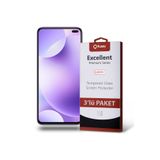 KZY İLETİŞİM Xiaomi Redmi K30 ile uyumlu Temperli Ekran Koruyucu Kırılmaz Cam Ekonomik 3'lü Paket