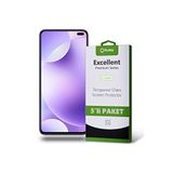 KZY İLETİŞİM Xiaomi Redmi K30 ile uyumlu Temperli Ekran Koruyucu Kırılmaz Cam Ekonomik 5'li Paket