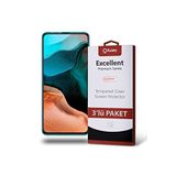 KZY İLETİŞİM Xiaomi Redmi K30 Pro ile uyumlu Temperli Ekran Koruyucu Kırılmaz Cam Ekonomik 3'lü Paket
