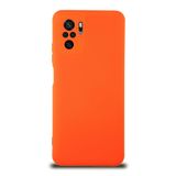 KZY İletişim Xiaomi Redmi Note 10 ile Uyumlu Kapak İçi Kadife Kamera Korumalı Lansman Silikon Kılıf - Turuncu