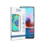 KZY İLETİŞİM Xiaomi Redmi Note 10 ile uyumlu Tam Kaplayan Fiber Nano Ekran Koruyucu Cam