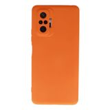 KZY İletişim Xiaomi Redmi Note 10 Pro ile Uyumlu Kapak İçi Kadife Kamera Korumalı Lansman Silikon Kılıf - Turuncu