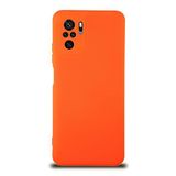 KZY İletişim Xiaomi Redmi Note 10S ile Uyumlu Kapak ile Uyumlu İçi Kadife Kamera Korumalı Lansman Silikon Kılıf - Turuncu