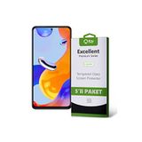 KZY İLETİŞİM Xiaomi Redmi Note 11 Pro ile uyumlu Temperli Ekran Koruyucu Kırılmaz Cam Ekonomik 5'li Paket