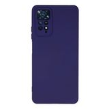 KZY İletişim Xiaomi Redmi Note 11 Pro Kapak İçi Kadife Kamera Korumalı Lansman Silikon Kılıf - Mor