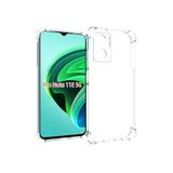 KZY İletişim Xiaomi Redmi Note 11E ile Uyumlu Kapak Kamera Korumalı Airbag Antishock Köşe Korumalı Şeffaf Silikon Kılıf