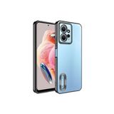 KZY İletişim Xiaomi Redmi Note 12 4G ile uyumlu Yanları Renkli Lens Korumalı Logo Gösteren Luxury Silikon Kılıf - Siyah