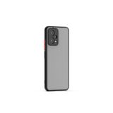 KZY İletişim Xiaomi Redmi Note 12 5G Kapak Kamera Korumalı Kenarlı Renkli Düğmeli Arkası Mat Kılıf - Siyah