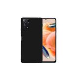 KZY İletişim Xiaomi Redmi Note 12 Pro 4G ile Uyumlu Kılıf İnce Sıvı Silikon Tam Koruma Yumuşak Jel Silikon Kapak - Siyah